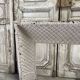 Reduced cast iron fireplace fender Louis XVI