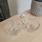 Saleron en verre ciselé