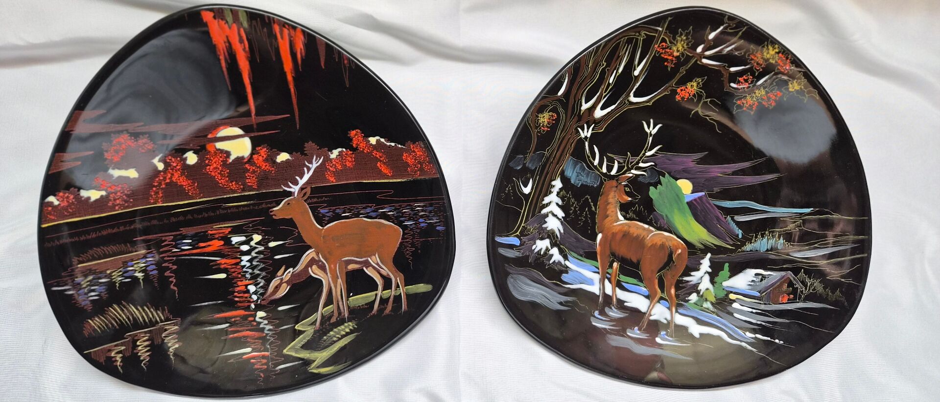 2 assiettes longwy grand feu