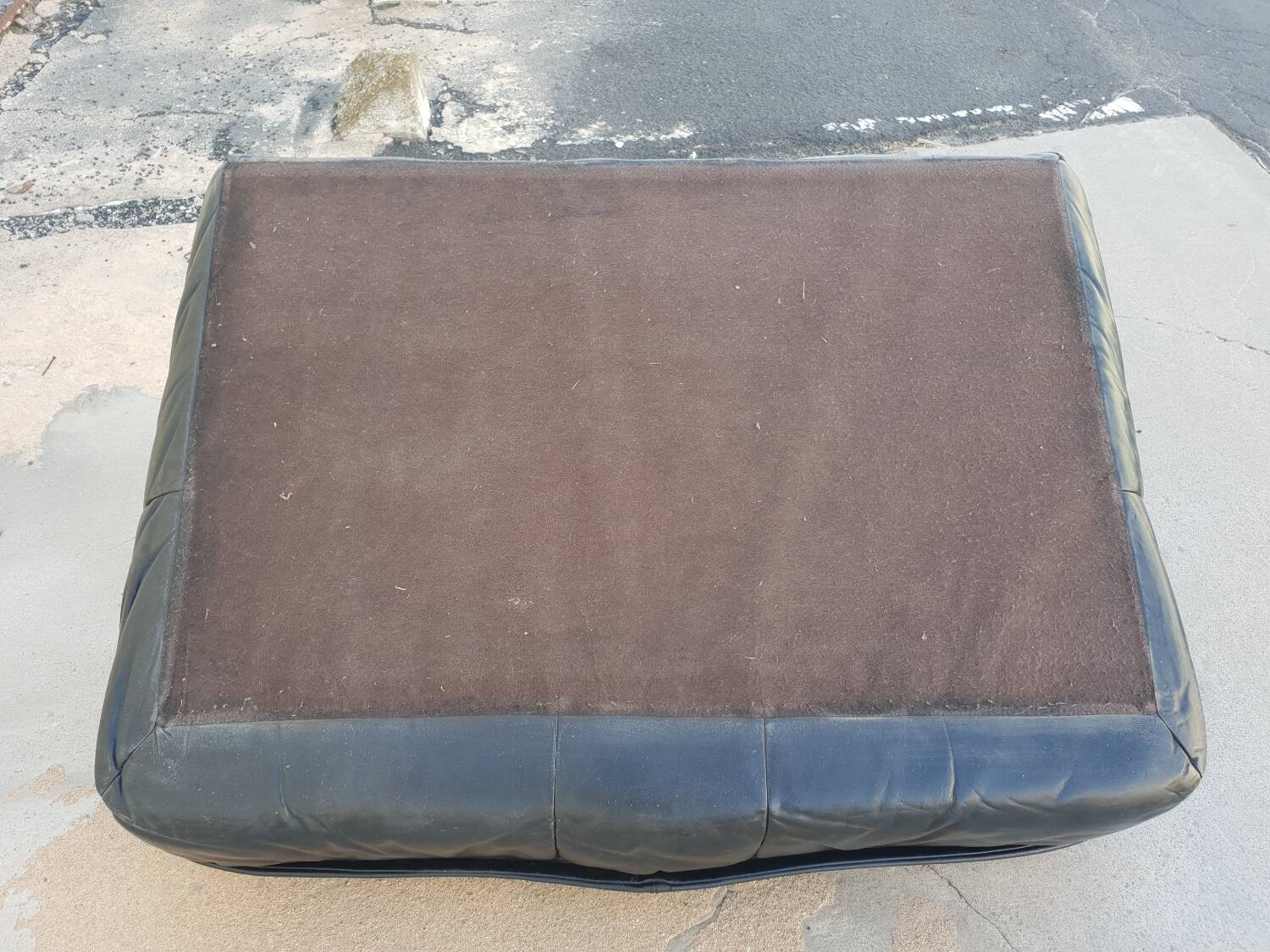 2 seater leather sofa 1970