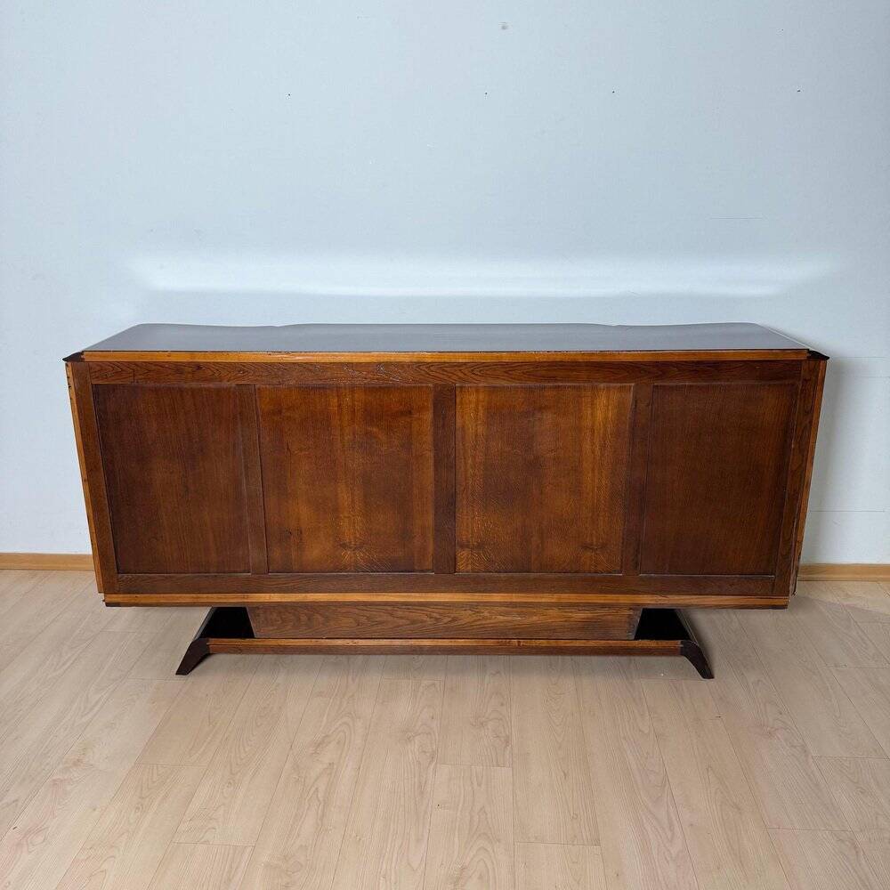 Art Deco Sideboard in Macassar Ebony and Brass, Paris, 1930s
