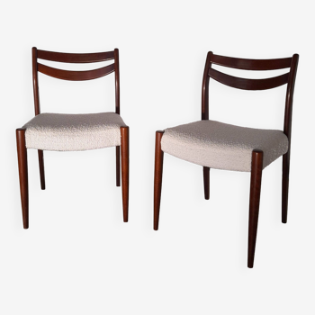 Paire de chaises en palissandre vintage