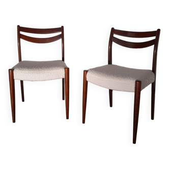 Paire de chaises en palissandre vintage