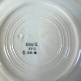 Set of 6 deep plates - Holly Model - HB&M Earthenware - 1900