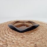 Cendrier vintage Luminarc en verre fumé années 60