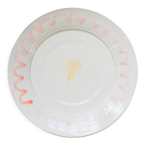 Red artisanal shellfish plate