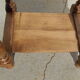 Solid walnut bedside table in Louis XVI style