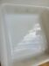 Square opaline dish Glasbake