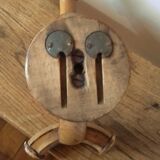 Coat holder vintage light wood