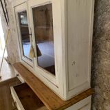 Old pine sideboard, stained