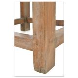 Table basse carrée en bois massif (63 x 59 x 59cm)