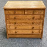 Scandinavian chest of drawers with 6 wooden drawers