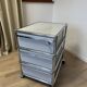 USM Haller light grey wheeled caisson