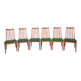 Fabric and Teak Dining Chairs by Leslie Dandy for G-Plan, 1960s, Set of 6
