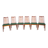 Chaises de salle à manger en tissu et teck par Leslie Dandy pour G-Plan, années 1960, lot de 6