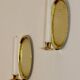 Pair Of Mid Century Swedish Brass Sconces