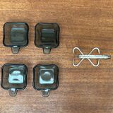 Stackable German ashtrays from the mid-century by Wilhelm Wagenfeld for WMF, 1960s, set of 5.