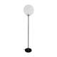 Vintage smoked glass floor lamp, 1970s