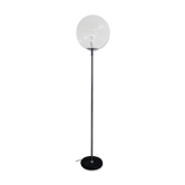 Lampadaire en verre fumé vintage, années 1970