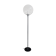 Vintage smoked glass floor lamp, 1970s