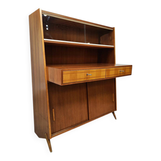 Midcentury vintage design secretaire cabinet