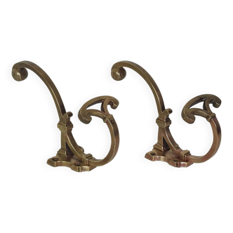 Pair of vintage coat hooks