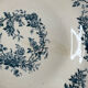 Ironstone gien 1875 bouquet of roses collection deep plate