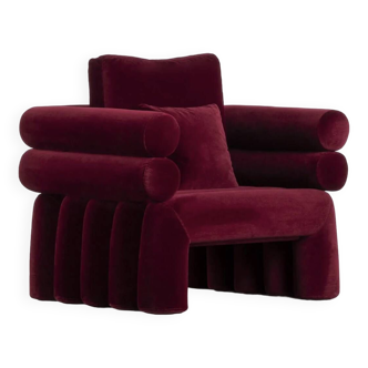 Velvet armchair