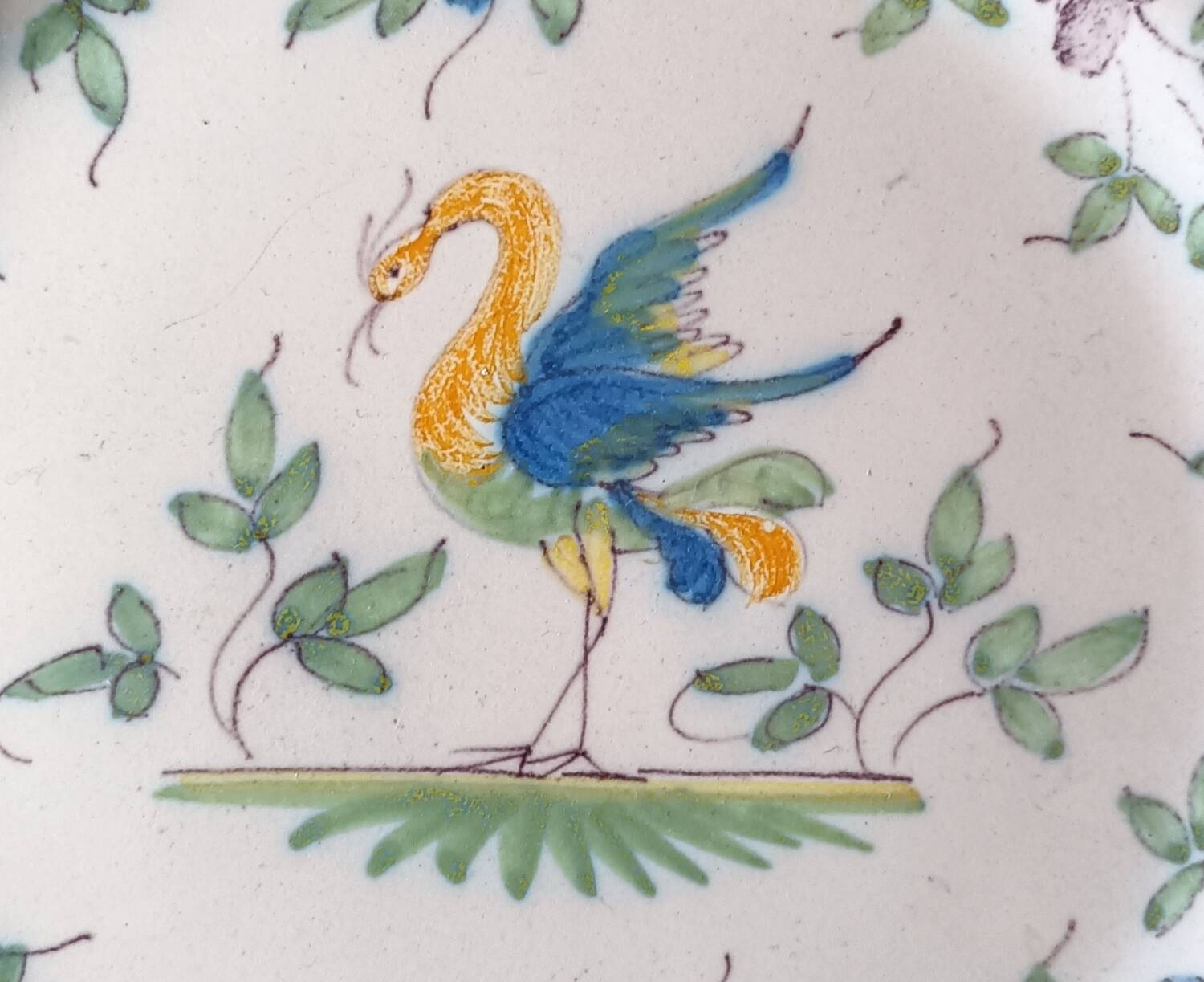 Martres Tolosane earthenware plate from the 1930s