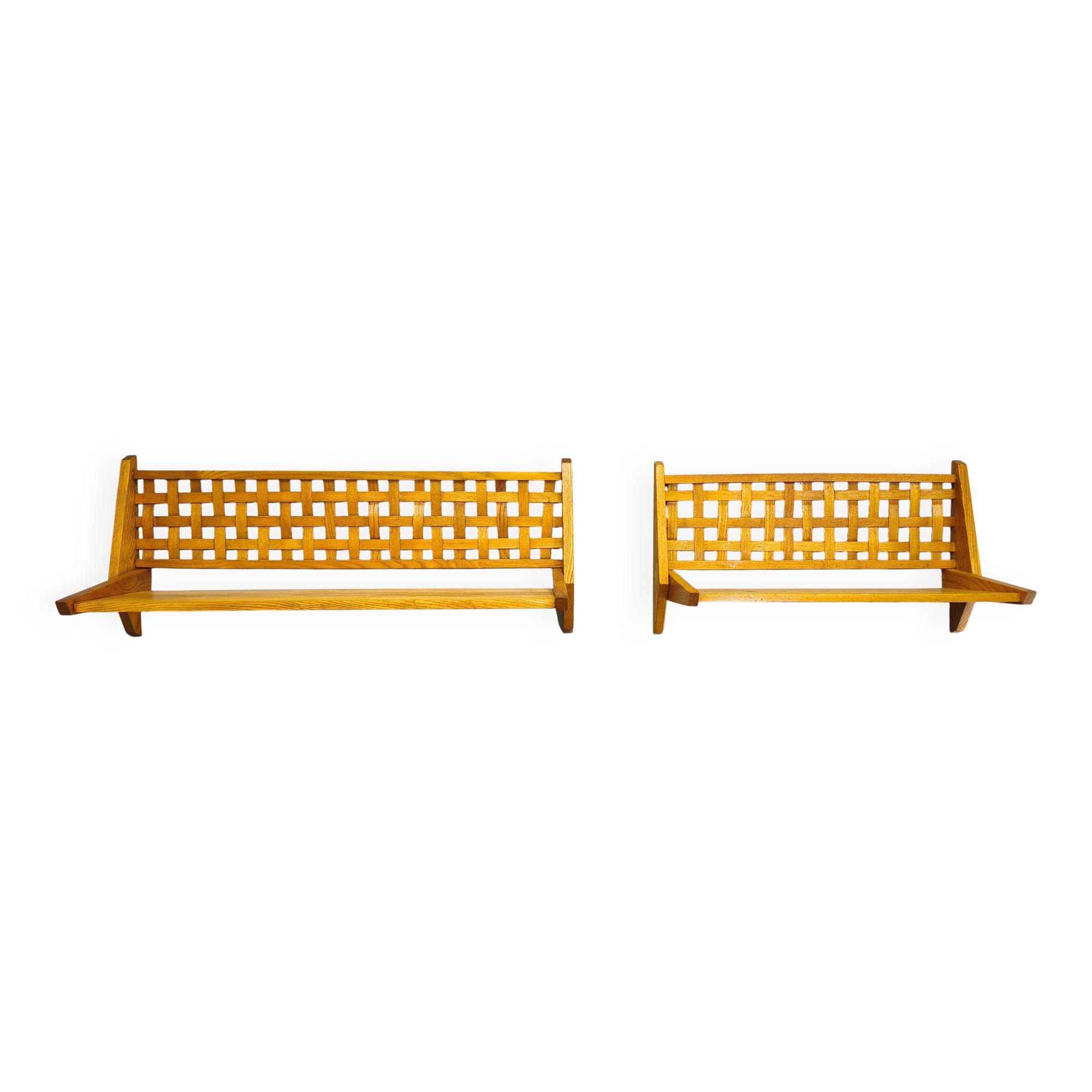 Pair of Mid-Century Folding Wall Shelves by ULUV, Czechoslovakia 1960s