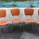 4 skaï chairs