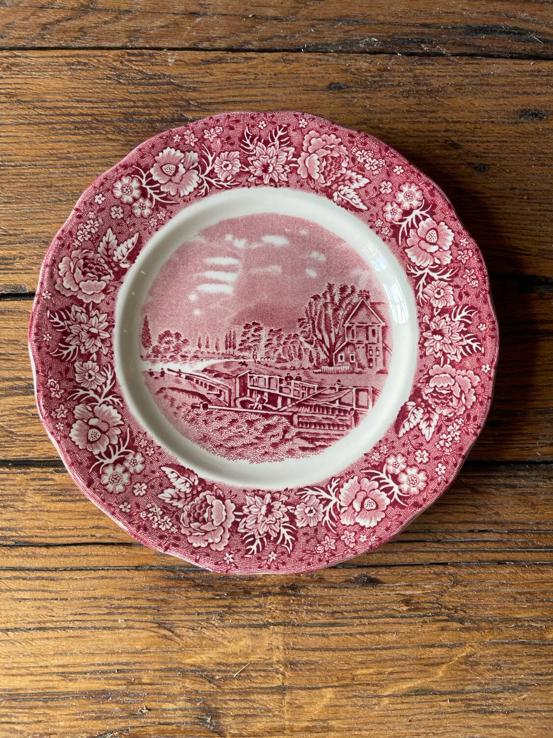 English dessert plate