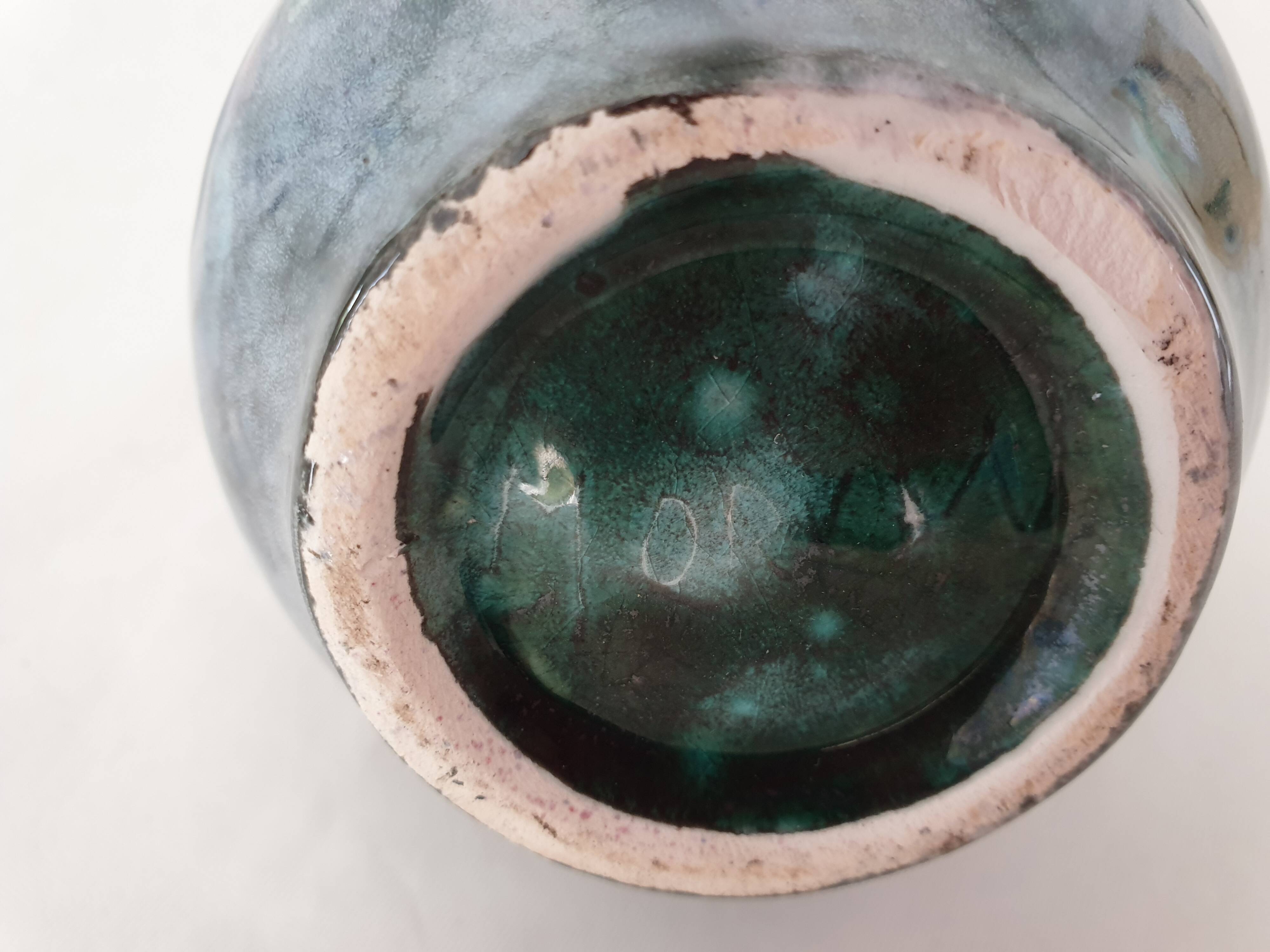 Small ceramic pitcher / milk jug Signed Morvan