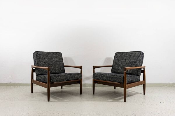 Fauteuil vintage IKEA ''Kolding'' par Erik Wørts pour IKEA, 1960, paire de 2