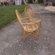 Paire de fauteuils en rotin vintage