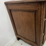 Louis XIV style chest of drawers in solid oak, 18th century