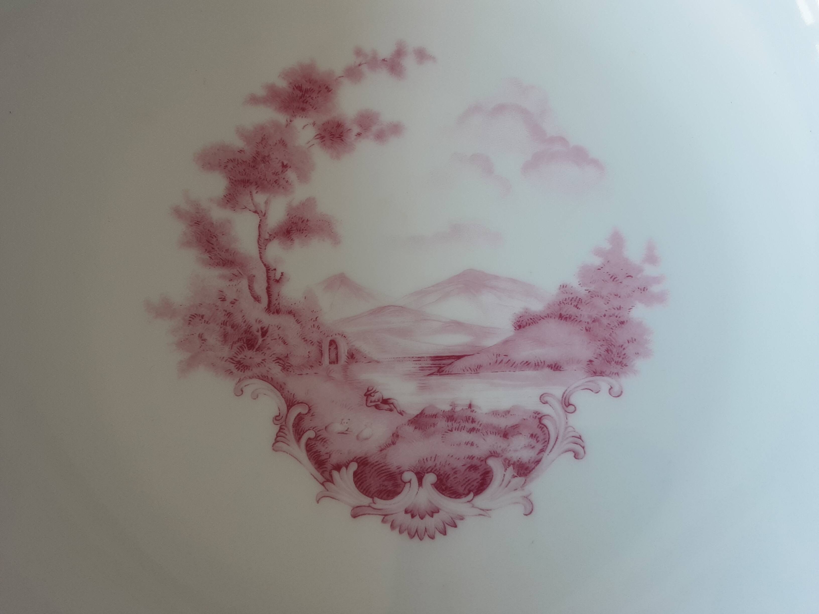 Bavaria porcelain cup and 6 bowl set