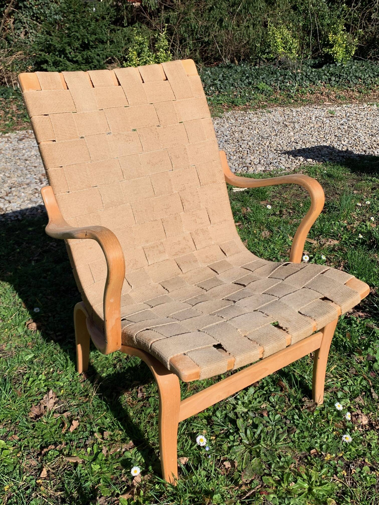 2 Eva model armchair by Bruno Mathsson for Dux (1974)