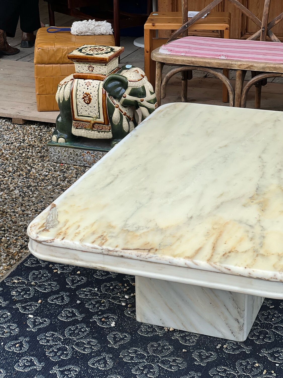 Marble coffee table