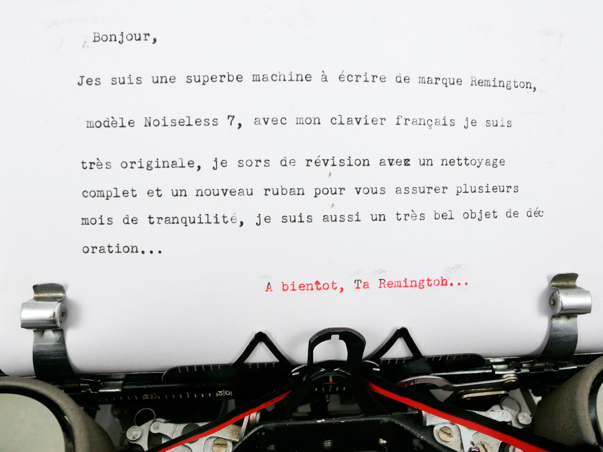 Remington Noiseless Green Typewriter Revised New Ribbon