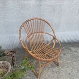 Wicker armchair