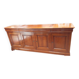 2-body sideboard in solid cherry wood - Louis Philippe style - very good condition