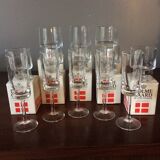 Set of 15 glasses by Grethe Meyer and Ibi Trier Morch for Holmegaard, Stub model