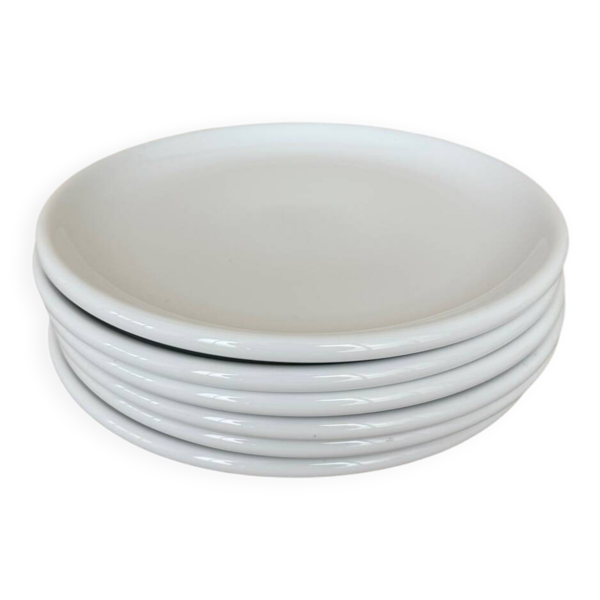 Ensemble de 6 assiettes creuses à dîner en porcelaine blanche vintage IKEA x Rondo.