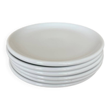 Set of 6 Vintage IKEA x Rondo white porcelain hollow dinner plates