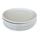 Set of 6 Vintage IKEA x Rondo white porcelain hollow dinner plates