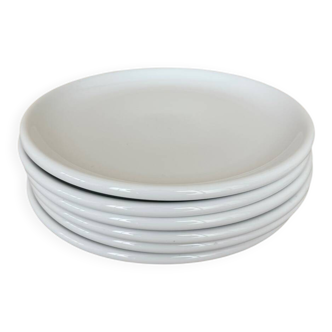 Set of 6 Vintage IKEA x Rondo white porcelain hollow dinner plates