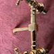 Robinet lavabo bronze doré  1900