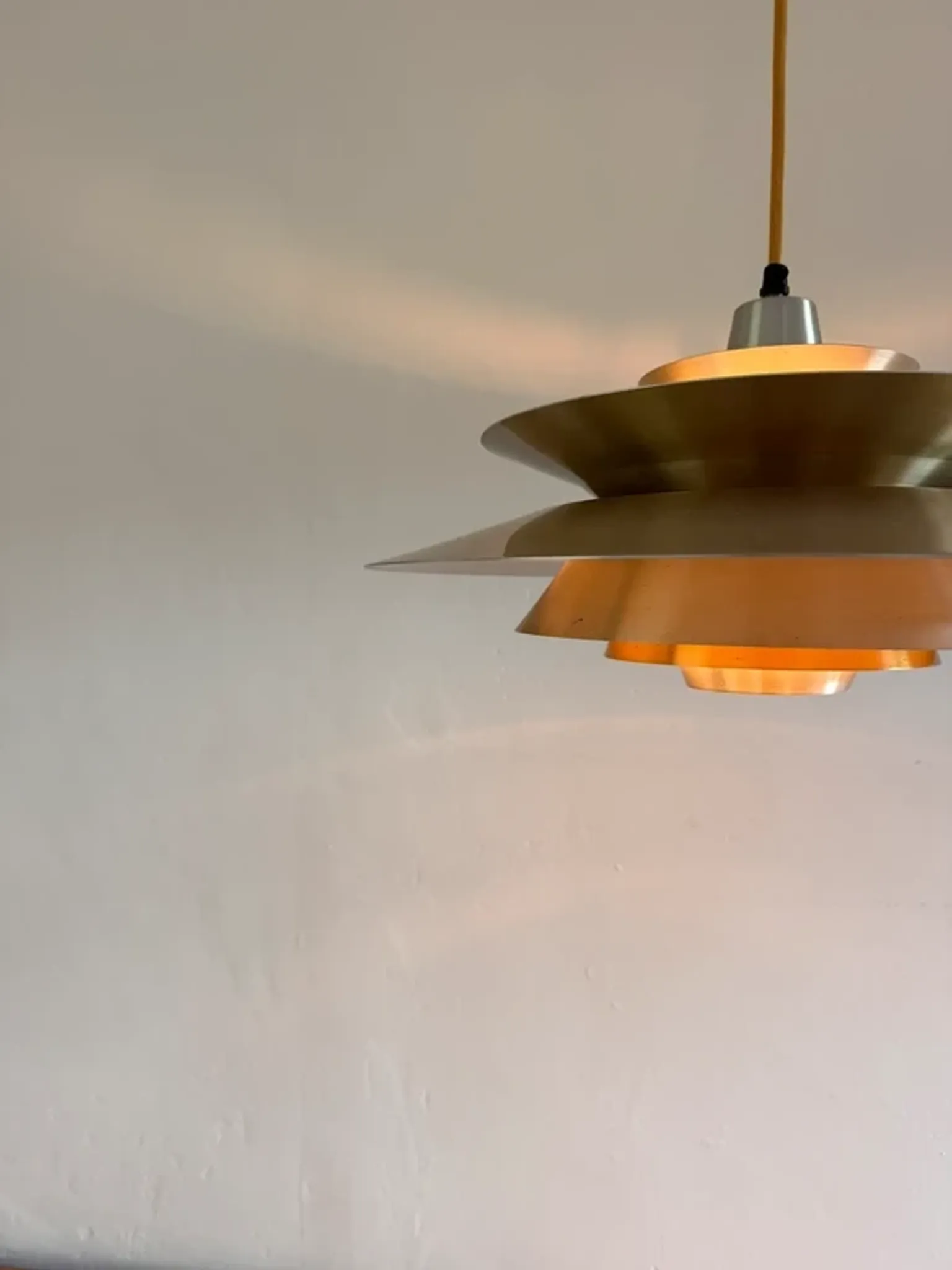 Vintage Lyskaer pendant - Bent Nordsted - Danish multilayered lamp