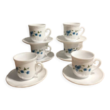 6 cups and under cups Arcopal forget-me-not